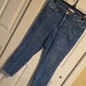 LC Lauren Conrad Blue Ankle Jeans
